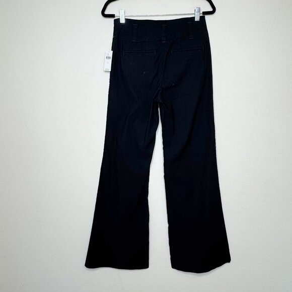 Maeve by Anthropologie The Naomi Pants Black High Rise Flare Size 4 NWT - Picture 7 of 16
